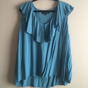 Blue Eloquii Blouse